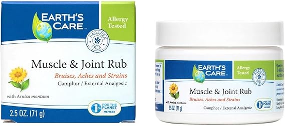 EARTHS CARE MUSCLE & JOINT RUB WITH ARNICA MONTANA 2.5 OZ