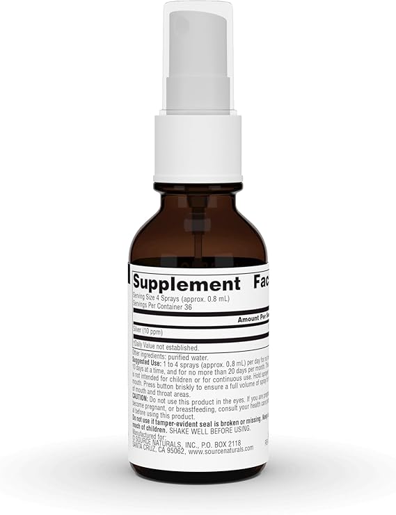 SOURCE NATURALS WELLNESS COLLOIDAL SILVER NASAL SPRAY 10PPM 1 FL OZ
