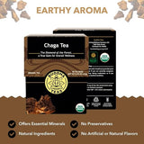 BUDDHA TEAS Organic Chaga Mushroom Tea 18 BAG