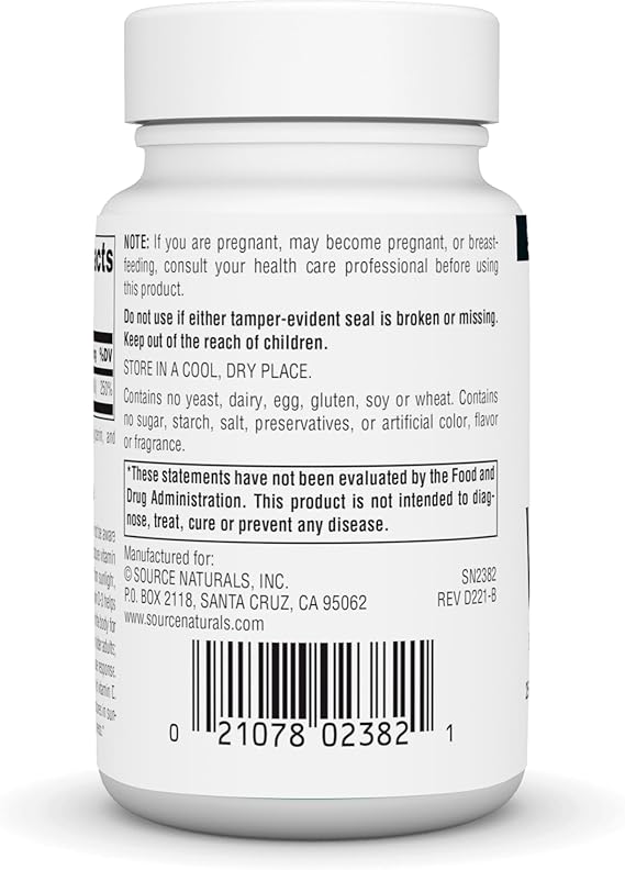 SOURCE NATURALS VITAMIN D-3 1000 IU 200SG