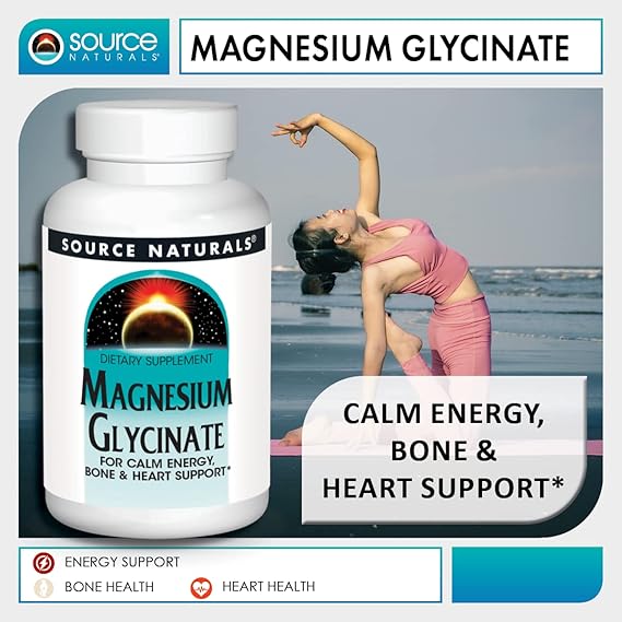 SOURCE NATURALS MAGNESIUM GLYCINATE 120T