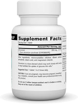 SOURCE NATURALS CHROMIUM PICOLINATE 200MCG 60