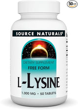 SOURCE NATURALS L-LYSINE TAB 1000MG 100T