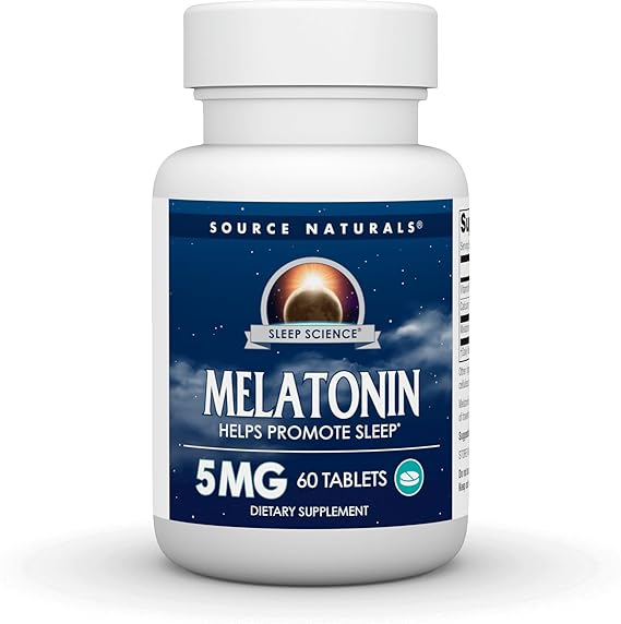 SOURCE NATURALS SLEEP SCIENCE MELATONIN 5MG TAB 60T