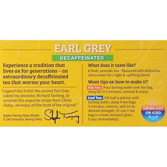 Earl Grey Black Tea Decaffeinated