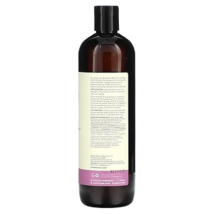 SUKIN BOTANICAL BODY WASH BERGAMOT & PATCHOULI 500ML