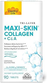 Country Life MAXI-SKIN COLLAGEN + C & A 90 Tablet