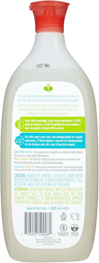 ECOVER Liquid, Pink Geranium 25 OZ