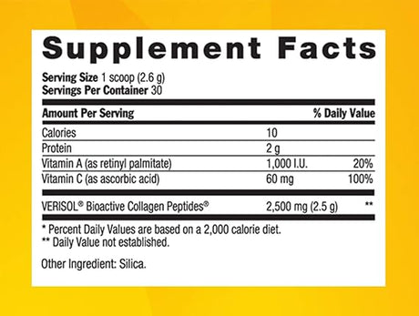 Country Life MAXI-SKIN COLLAGEN + C & A 2.74 Powder