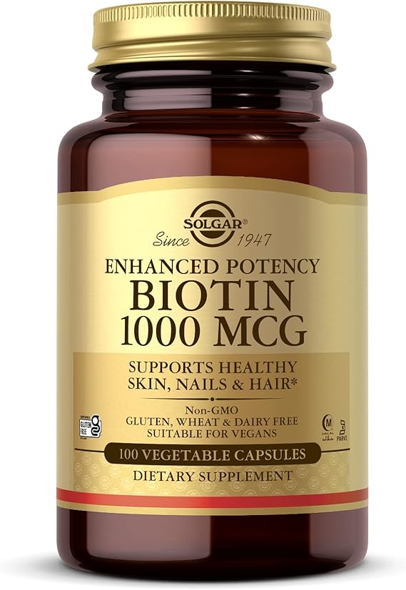 Solgar Biotin 1000 mcg Vegetable Capsules 100V cap