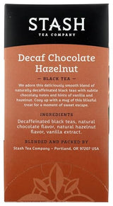 STASH TEA Chocolate Hazelnut Tea Decaffeinated 18 BAG