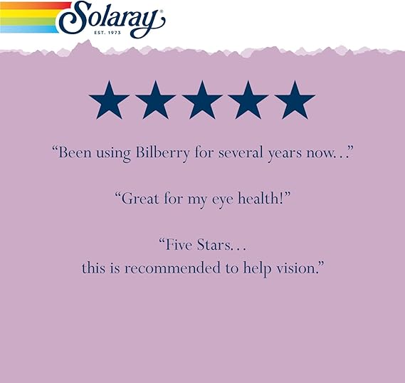 Solaray Vital Extracts Bilberry 30CT 160MG Veg Capsule