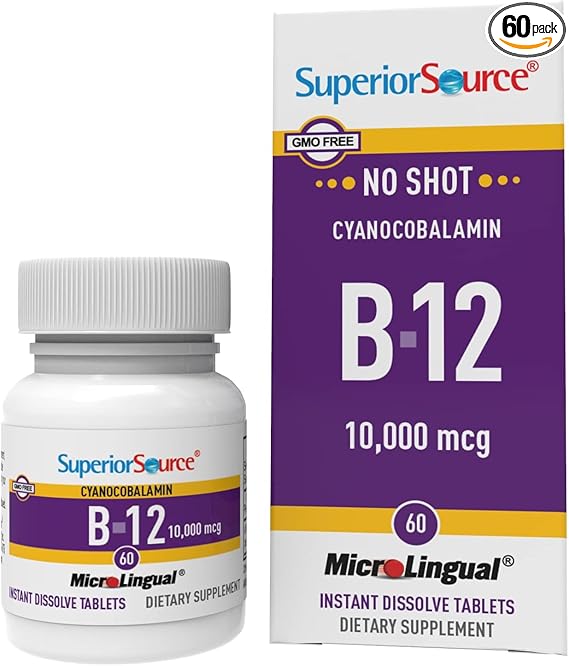 Superior Source Cyanocobalamin B-12 10,000 mcg