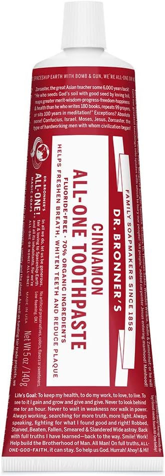 DR. BRONNER'S MAGIC SOAPS ALL-ONE TOOTHPASTE CINNAMON 5OZ