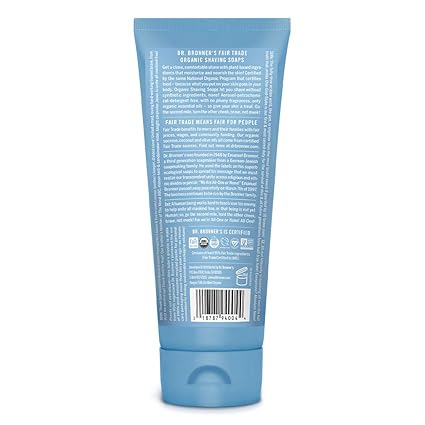 DR.BRONNER'S ORGANIC SHAVING SOAP UNSCENTED 7 FLOZ