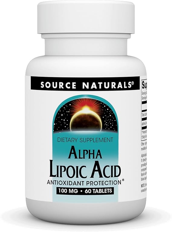 SOURCE NATURALS ALPHA LIPOIC ACID 100MG CAP 60C