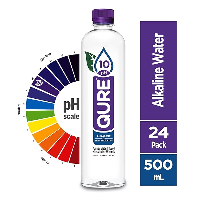 QURE WATER Alkaline Water 24/.5 LTR