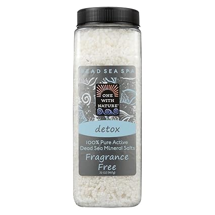 ONE WITH NATURE DEAD SEA BATH SALT FRAGRANCE FREE 32OZ