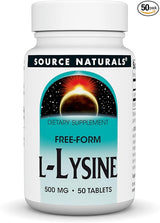 SOURCE NATURALS L- LYSINE CAP 500MG 200C