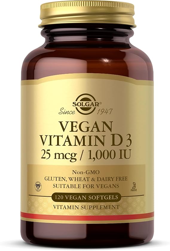 Solgar Vegan Vitamin D3 25 mcg (1000 IU) Softgels  120softgel