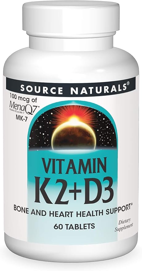 SOURCE NATURALS VITAMIN K2+D3 60 TABS