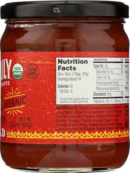 Late July org. chuncky salsa mild