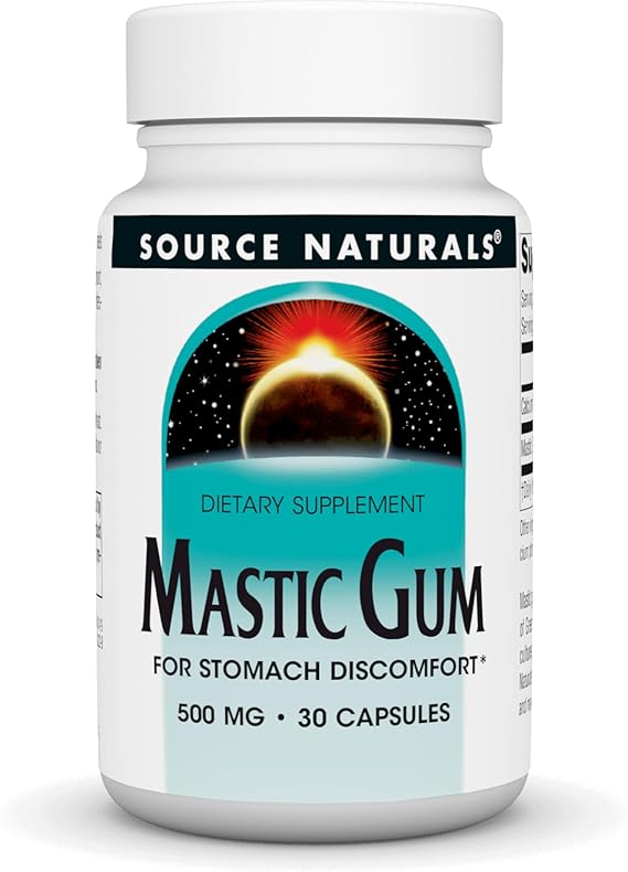 SOURCE NATURALS MASTIC GUM 500MG CAP 30C