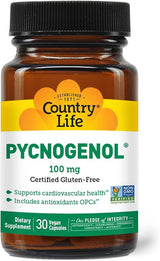 Country Life PYCNOGENOL 100MG 30 Vegicaps