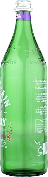 MOUNTAIN VALLEY SPRING WATER Sparkling, Blackberry Pomegrante 1 LTR