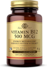 Solgar Vitamin B12 500 mcg Vegetable Capsules 100V cap