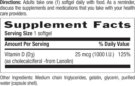 Country Life VITAMIN D3 2500IU 200 Softgel