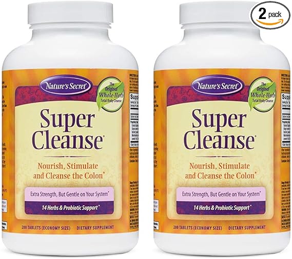 NATURES SECRET SUPER CLEANSE 200T NS100