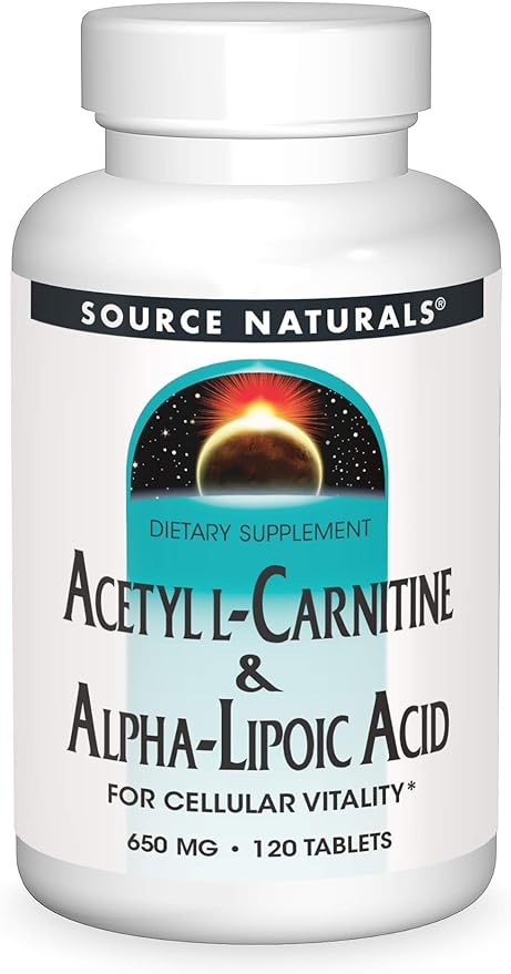 SOURCE NATURALS ACETYL L-CARN&ALPHA LIPOIC 120T