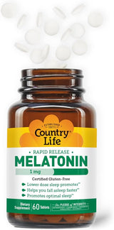 Country Life MELATONIN 1MG 60 Tablet