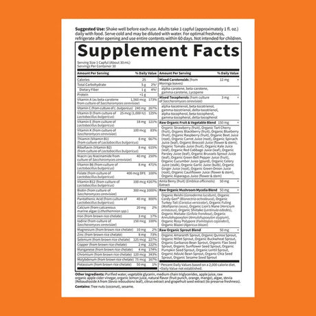 Garden of Life Vitamin Code Liquid Multi Formula Orange-Mango 30oz