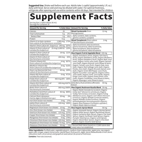 Garden of Life Vitamin Code Liquid Multi Formula Fruit Punch 30oz