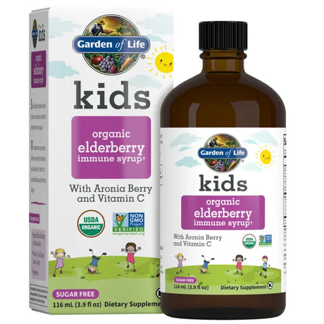 Garden of Life Kids Organic Elderberry Syrup 3.9oz LIQUID