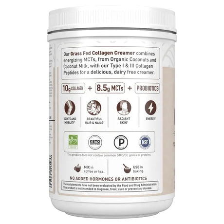 Garden of Life Grass Fed Collagen Creamer Chocolate 342g POWDER
