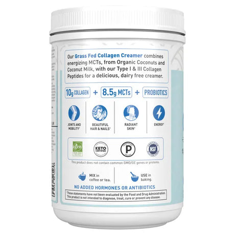 Garden of Life Grass Fed Collagen Creamer Vanilla 330g POWDER