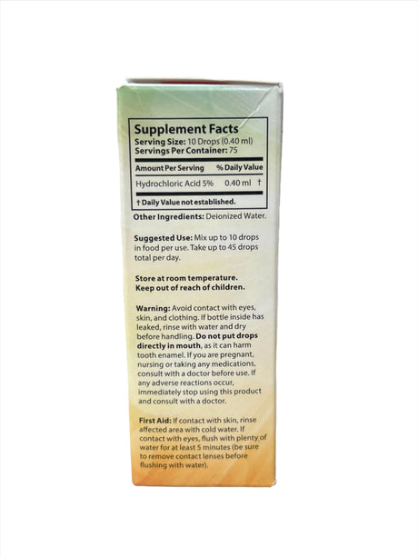 Hydrochloric Acid 5% Solution 1 fl oz