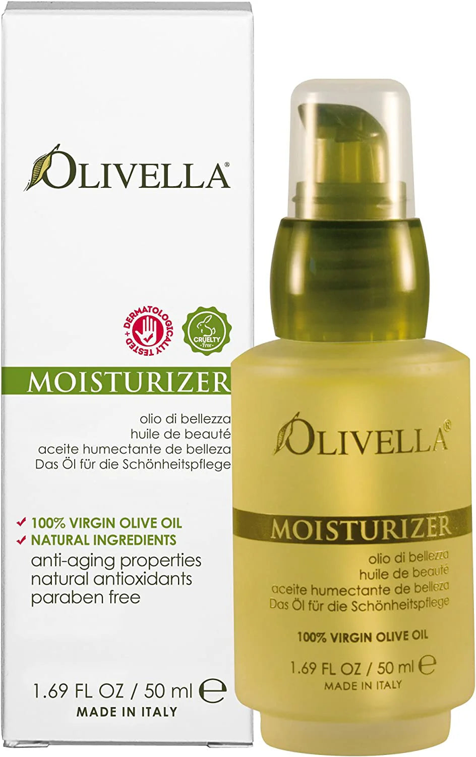 OLIVELLA MOISTURIZER OIL PUMP 1.69OZ