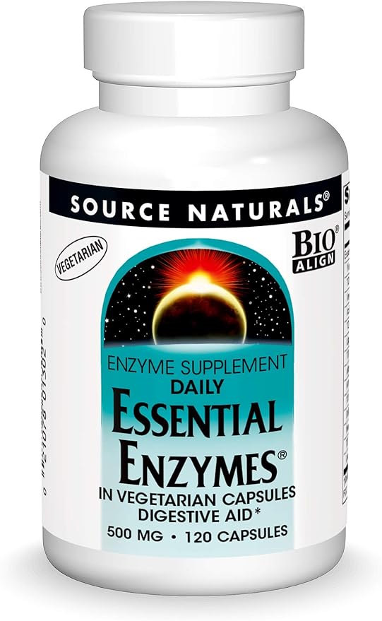 SOURCE NATURALSESSENTIAL ENZYMES 500MG 120C