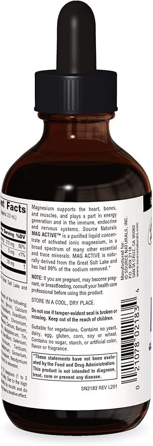 SOURCE NATURALS MAG ACTIVE 8 OZ