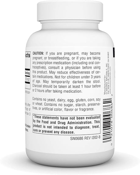 SOURCE NATURALSCHARCOAL 260MG CAPS 100C