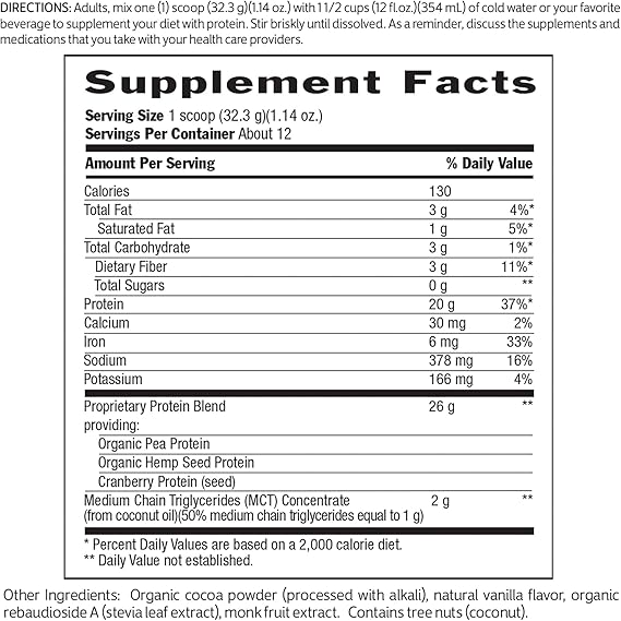 Biochem VEGAN PROTEIN CHOCOLATE 13.6 Powder