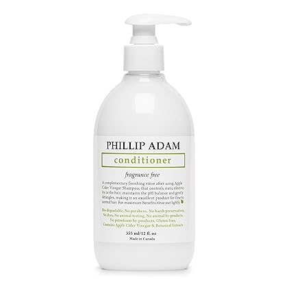 PHILLIP ADAM UNSCENTED APPLE CIDER VINEGAR CONDITIONER 12OZ