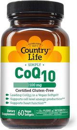 Country Life VEGAN COQ10 100MG 60 Vegicaps