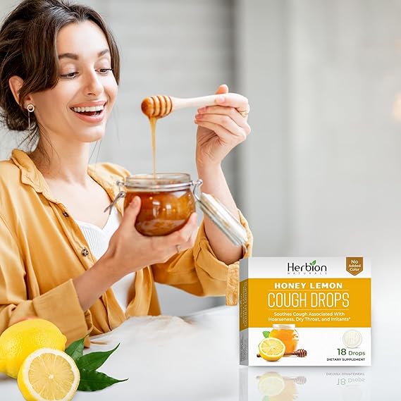 HERBION COUGH DROPS HONEY LEMON 25 LOZENGE