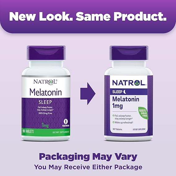 NATROL MELATONIN 1MG 90T