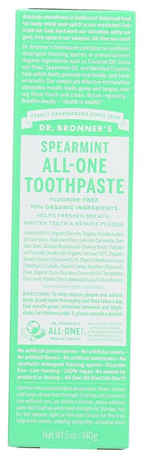 DR. BRONNER'S MAGIC SOAPS ALL-ONE TOOTHPASTE SPEARMINT 5OZ